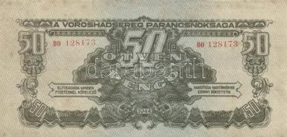1944. A Vöröshadsereg Parancsnoksága 1P + 2P + 5P + 50P T:II-,II