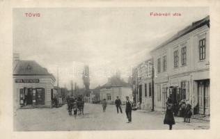 Tövis Fehérvári street, Shop of Popa brothers, bank