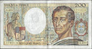 Franciaország 1988. 200Fr T:III (apró tűlyukak) France 1988. 200 Francs C:F