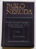 Pablo Neruda: Óda a nyomdához, ford. Somlyó György. Bp, 1974, Kossuth/Corvina. Spanyol-magyar kétnyelvű, illusztrált, sorszámozott (1000/209.) minikönyv bőrkötésben