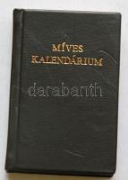 Míves kalendárium. Bp, 1979, Közgazdasági és Jogi Könyvkiadó. Francesco Bartolozzi metszeteivel illusztrált, bőrkötéses minikönyv