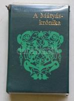 Görcsöni Ambrus: A Mátyás-krónika. Bp, 1990. Facsimile kiadás. Sorszámozott (2000/1991) minikönyv bőrkötésben