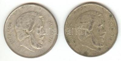 1947. 5Ft Ag "Kossuth" (2x) T:3