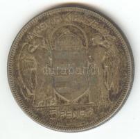 1930. 5P Ag "Horthy jobbra" T:3