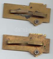 ~1975. 1. Osztályos Rádióiránymérő és 2. Osztályos Vezetékes híradó jelvény T:2