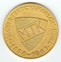Iván István (1905-1968) 1963. "75 éves a Magyar Testgyakorlók Köre 1888-1963" aranyozott f...