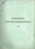 1914 Kisbirtokosok Orsz. Földhitelintézetének jelentése
