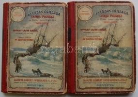 Magyar Földrajzi Társaság Könyvtára: Savojai Lajos Amádé - Az Észak csillaga: Az északi sarktengeren 1899-1900, I-II. 207 kép, 24 melléklet, 2 panoráma és 3 térkép. Bp, é.n., Lampel R. Kiadóvállalata. Kiadói félvászon kötésben, kissé megviselt állapotban