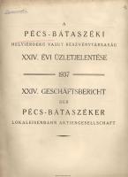 1937 A Pécs-Bátaszéki helyiérdekű vasút Rt. magyar és német nyelven