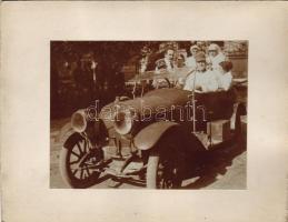 1915 Autó fotó tábori kórház orvosaival (11x8)