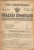 1945 utazási útmutató Ibusz-MÁV menetrend