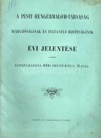 1901 A pesti hengermalom-társaság évi jelentése