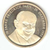 Ausztria 1993. "70 éves Friedrich Jahn" Ag(999) emlékérem (25,74g/40mm) T:PP Austria 1993. "70th Birthday ofn Friedrich Jahn" Ag(999) medallion (25,74g/40mm) C:PP