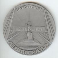 Szovjetunió DN "Lenin emlékmű Leningrádban" Alu emlékérem (60mm) szign.: Kornilov C. T:2 Soviet Union ND "Lenin monument in Leningrad" Alu medallion (60mm) sign.: Kornilov C. C:XF