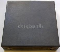 cca 1940 6 személyes, alpakka evőeszköz-készlet keménydobozban, szép állapotban / Set of alpakka cut...