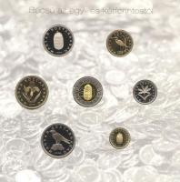 2008. 1Ft-100Ft 7 klf db, "Búcsú az egy- és kétforintostól" dísztokos szettben T:PP Csak 4...