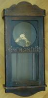 Régi fali ingaóra doboza üveg betéttel 53x24cm