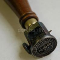 Régi, fanyelű "Nagykálló" köriratos vasúti bélyegző / Railways stamper 14 cm