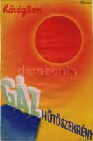 1940 Gázhűtőszekrény kisplakát