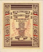 1928 60.-ik Jubiláris Technikusi Bál Táncrendje