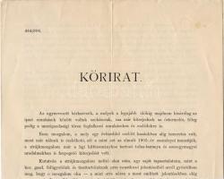 1906 Egyházi Uradalom Kismarton Körirata sztrájkmozgalom tárgyában