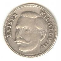 Német Birodalom DN. "II. Vilmos császár / Monogram" Ag emlékérem (16mm/1.2g) T:2
German Em...