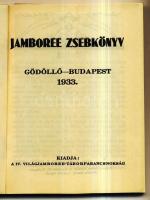 1933 Jamboree zsebkönyv: Gödöllő - Budapest, térképpel (térképen tépődés, de egyébként szép állapotb...
