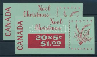 Karácsony 2 klf bélyegfüzet, Christmas 2 different stamp-booklets, Weihnachten 2 verschiedene Markenheftchen