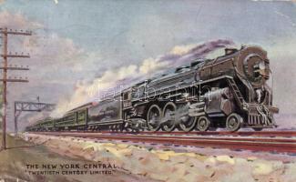 The Twentieth Century Limited, New York Central Railroad; Raphael Tuck Oilette No. 3593. 'The World's flyers' (Rb)