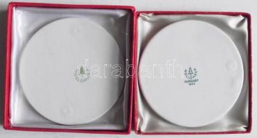 1976. "Dr. Münich Ferenc Emlékverseny" Hollóházi porcelán plakett (86mm) + DN "BKV El...