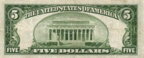 Amerikai Egyesült Államok 1934A 5$ + 1935E 1$ T:III
USA 1934A 5 Dollar + 1935E 1 Dollar C:F