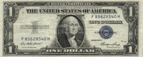 Amerikai Egyesült Államok 1934A 5$ + 1935E 1$ T:III
USA 1934A 5 Dollar + 1935E 1 Dollar C:F