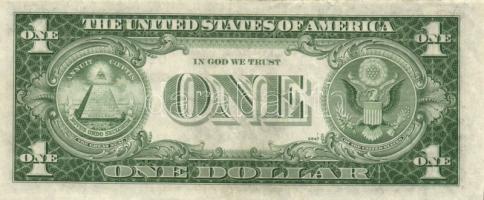 Amerikai Egyesült Államok 1935H 1$ jobbra tolódott elő -és hátlapi nyomat T:II-
USA 1935H 1 Dollar f...