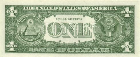 Amerikai Egyesült Államok 1957.1$ (2x) egyugrású sorszámmal T:I
USA 1957. 1 Dollar (2x) almost seque...