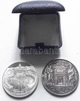 Vatikán 1975 "VI. Pál pápa" ffém emlékérem (34mm) + 1983. "II. János Pál pápa" f...
