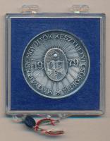 Képíró Zoltán (1944-1981) 1979. MÉE "25 éves Keszthely város" ffém emlékérem (42mm) plombá...