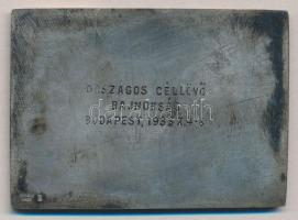 Berán Lajos (1882-1943) 1933. Országos Magyar Lövész Szövetség - Országos Céllövő Bajnokság plakett ...