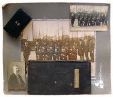 1869-1916. "Arany Érdemkereszt a Vitézségi Érem szalagján" aranyozott bronz kitüntetés, ka...