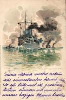 1899 K.u.K. ship, Meissner & Buch litho