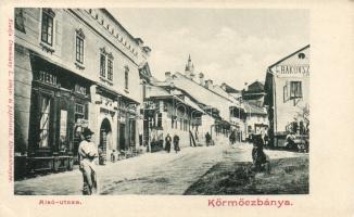 Körmöcbánya Lower street, Shop of Stern Vilmos