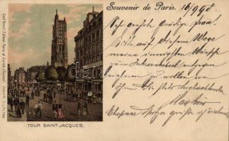 1899 Paris Saint-Jacques Tower, litho