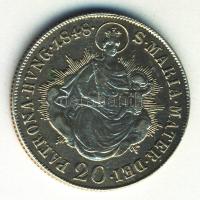 Ausztria/magyar verdejel 1848B 20Kr Ag "V. Ferdinánd" T:2-