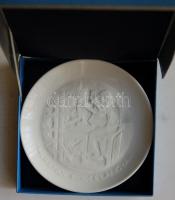 "Herendi Porcelángyár" porcelán emlékplakett díszdobozban /
Herend chinaware plaque d: 15c...