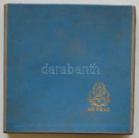 "Herendi Porcelángyár" porcelán emlékplakett díszdobozban /
Herend chinaware plaque d: 15c...