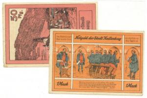 Német Birodalom/Weimari Köztársaság/Hallenberg 1921. 50Pf + 1M T:II
Germany/Weimar Republic/Hallenbe...