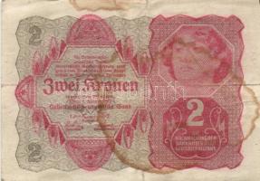 Német Birodalom/Weimari Köztársaság/Gtolzenau 1921. 50Pf T:II + 2db bankjegy: 1920. 2M + Osztrák-Mag...