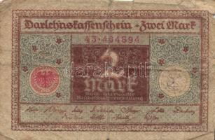 Német Birodalom/Weimari Köztársaság/Gtolzenau 1921. 50Pf T:II + 2db bankjegy: 1920. 2M + Osztrák-Mag...