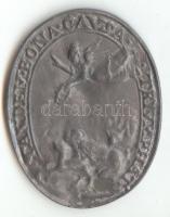 Erdély ~1630. Brandenburgi Katalin ovális ón emlékérem ".CATH.D.G.N.M.B.S.R.I.ET.TRAN.PRIN./.TA...