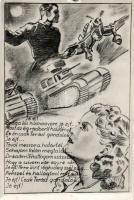 Military propaganda, soldier and his lover, tanks, plane