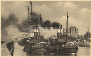 Antwerpen, port, steamship, Director J. Letzer, Captain A. Letzer